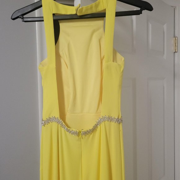 Canary Yellow Evening Gown - Picture 5 of 6